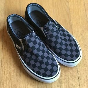 Vans checkerboard black grey 4.5 mens 6 womens